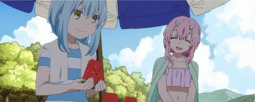 Sinopsis Anime Tensura Nikki : Tensei Shitara Slime Datta Ken Episode 4 sub dan Bahasa Indonesia : Bermain Air di Danau