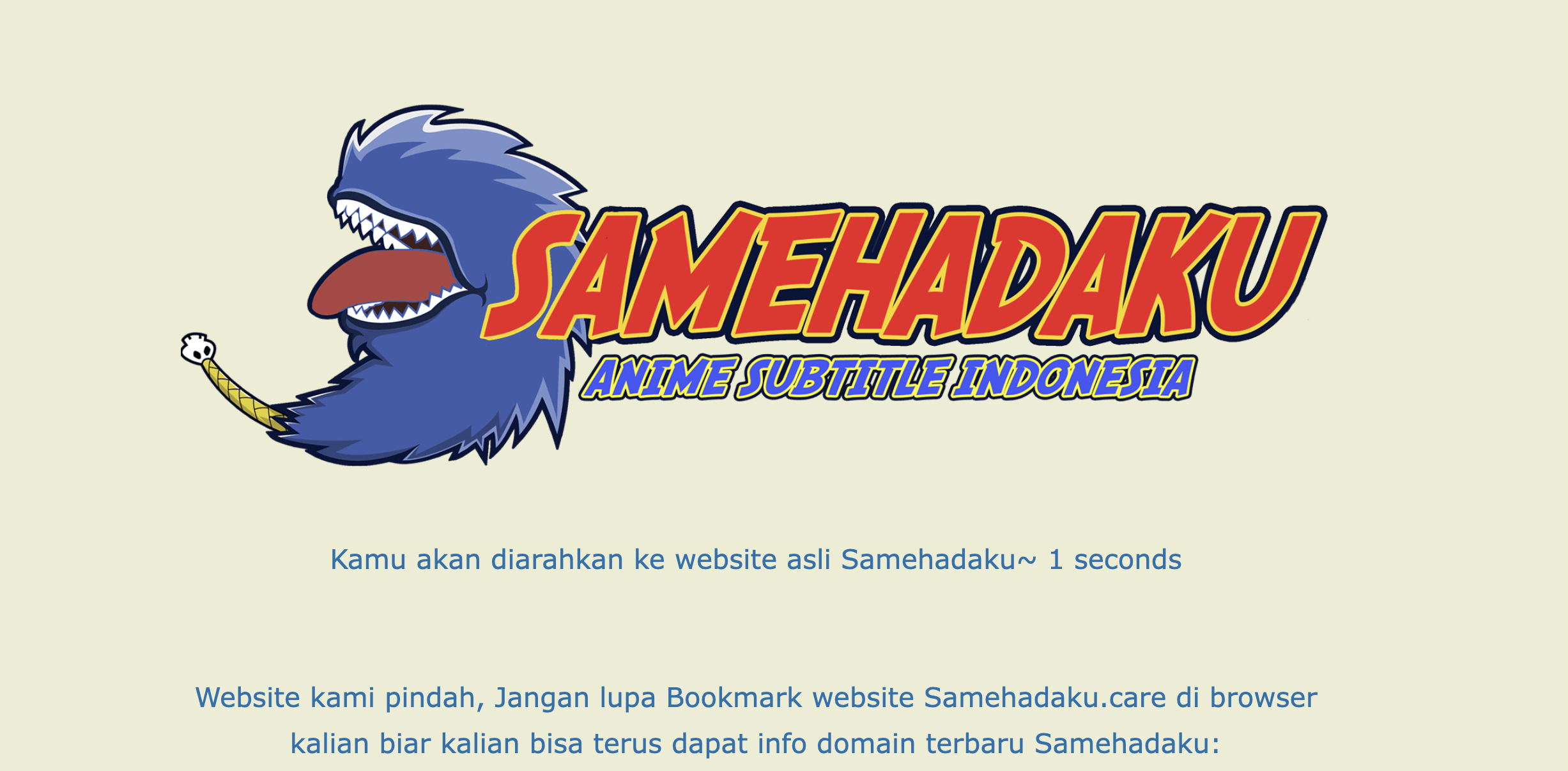 Info Penting Tentang Samehadaku !